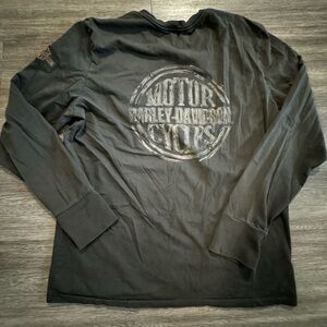 Harley Davidson dark green long sleeve